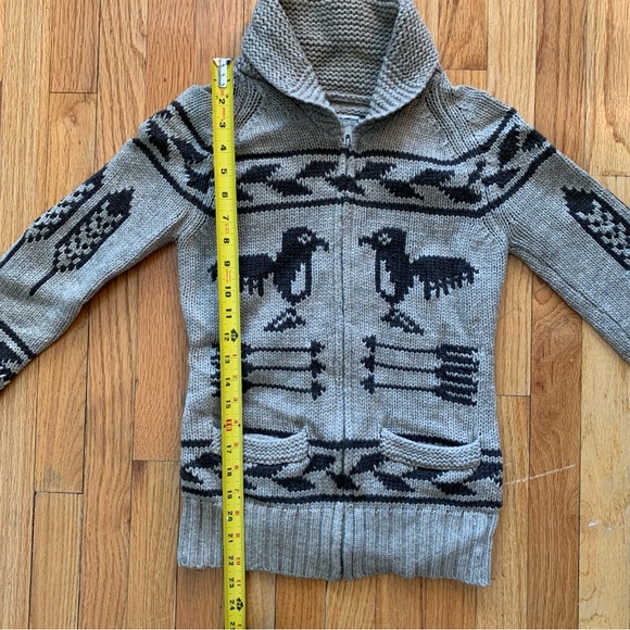 TNA 100% Lambswool Sea to Sky Cowichan Zip Up Sweater Women’s Small - Picture 10 of 10